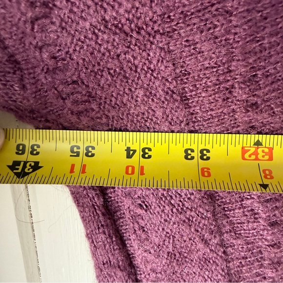 Women’s Easel Deep Purple Knit Sweater, Size 3X - Picture 7 of 8